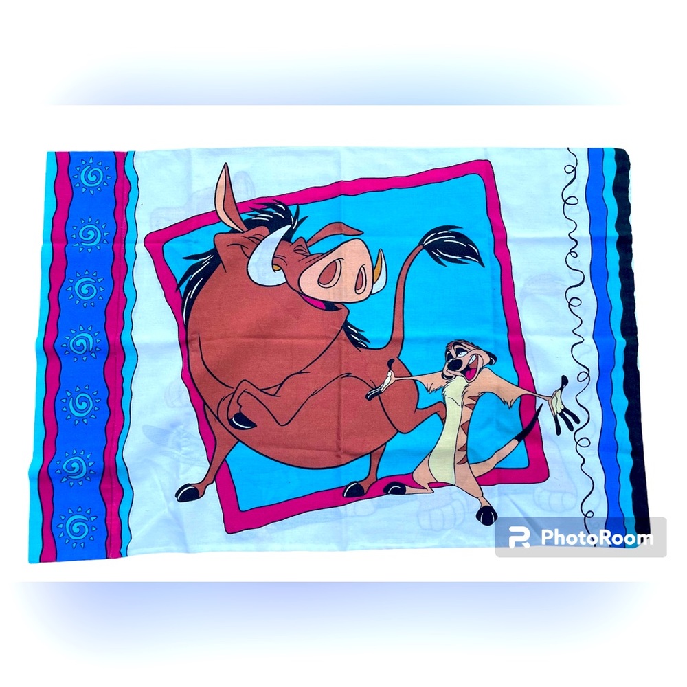Vintage Lion King Pillow Case 90s Vintage Disney